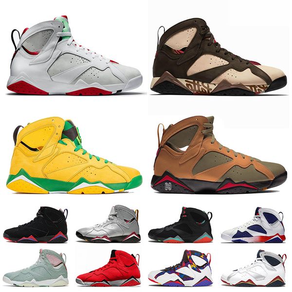 

wholesale 2020 jumpman 7 7s mens trainers basketball shoes retro hare patta oregon ducks bordeaux tinker alternate sneakers, White;red
