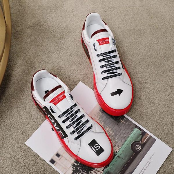 

2020q новой тенденций ручной росписи болван кожи партия повседневная обувь на открытом воздухе мужчин и женщина спортивной обуви диких пары, Black