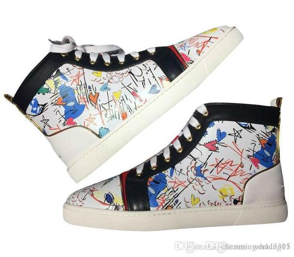 

for men women shoes party wedding crystal leather sneakers designer sneakers red bottom shoe low cut suede spike shoes l194 #053, Black