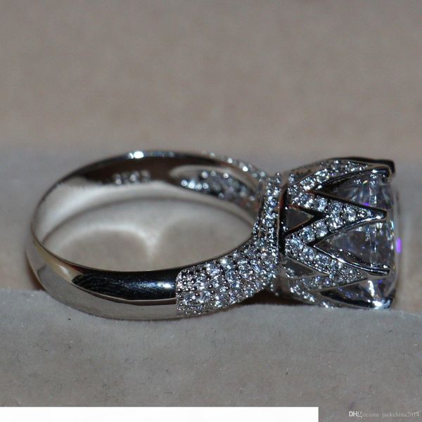 

r victoria wieck 8ct big stone solitaire 925 sterling silver filled z simulated diamond wedding crown rings for women size 5 6 7 8