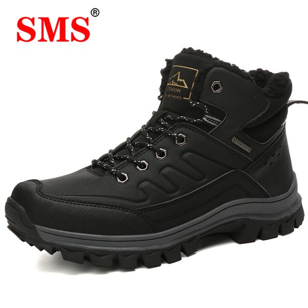 

sms new men sneakers climbing shoes winter snow boots waterproof sneakers super warm male hiking shoes work