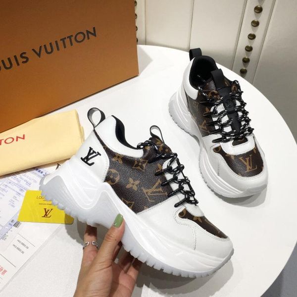 

designer luxury women's casual fashion shoes, women's outdoor casual shoes, leather material, original box 08, Black