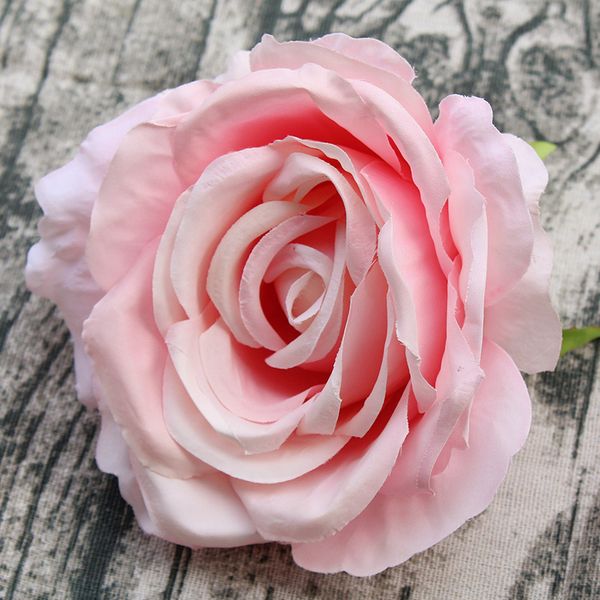 

50pcs/lot artificial decorative big rose heads flower simulation diy silk floral for wedding party home decoration