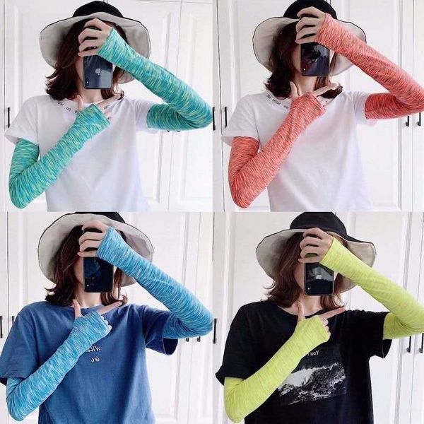 

summer sunshade drive ice sun protection daisy flower ice silk sunshade sun protection sleeve quick-drying driving arm sleeve, Black