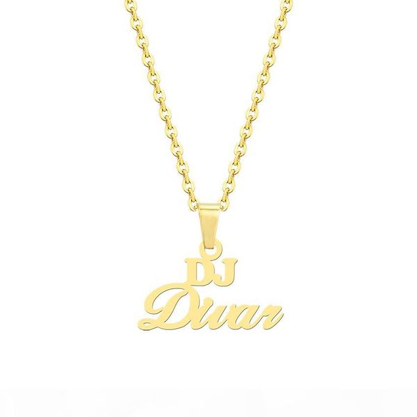 

personalized double names necklace custom 2 names customized chokers necklaces handwriting nameplate couple jewelry gift bff, Silver