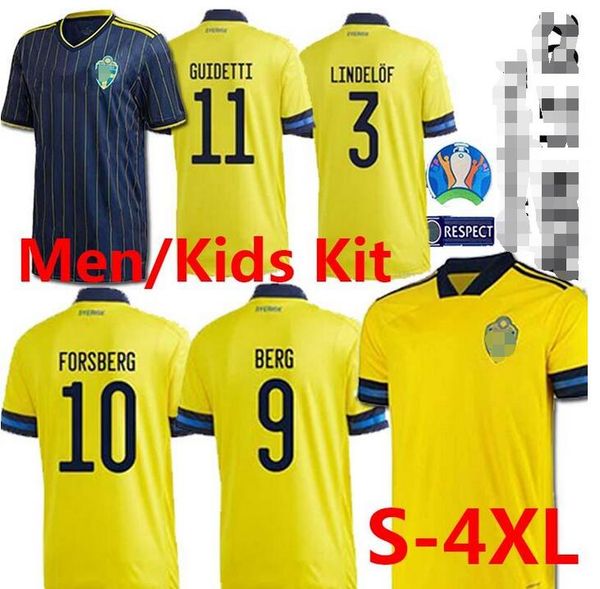 

sweden 2020 national soccer jersey ibrahimovic kallstrom forsberg football soccer shirt suecia larsson svensson camiseta de fÃºtbol 2021, Black;yellow