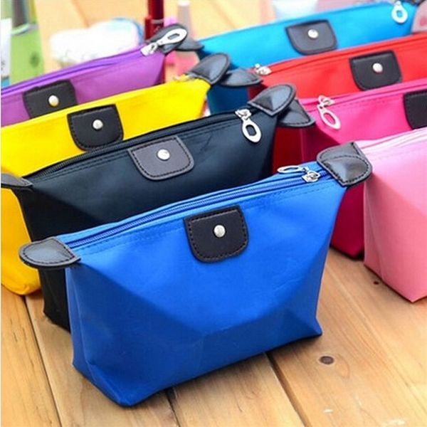 

korean candy dumpling cosmetics portable wash travel arrangement small female small size storage bag candy storage bag, White