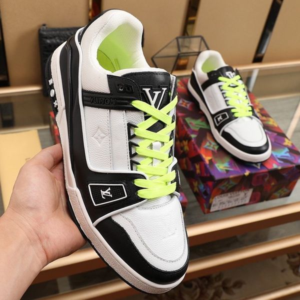 

2020 b10 fashion trend mens designer shoes leather mesh breathable comfortable outdoor shoes lace-up casual hiker shoes mens sneakers, Black