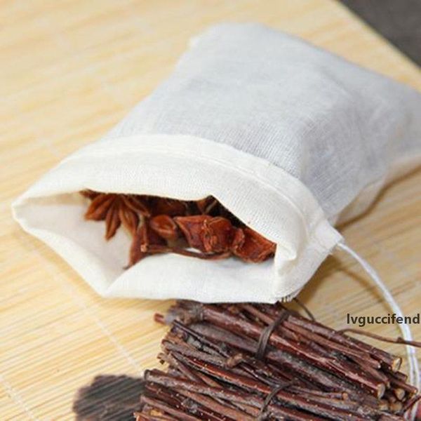 

multifunctional cotton drawstring strainer reusable chinese medicine filter bag kitchen soup bag tea bags fast shipping f20173312