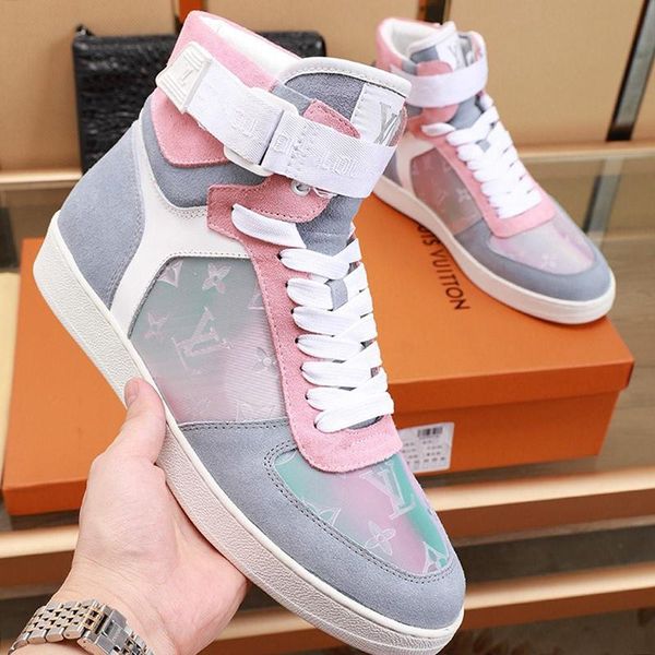 

new men shoes boots luxury boombox sneaker boot bottes hommes with box fashion men boots sale luxury design casual shoes mens drop shipping, Black