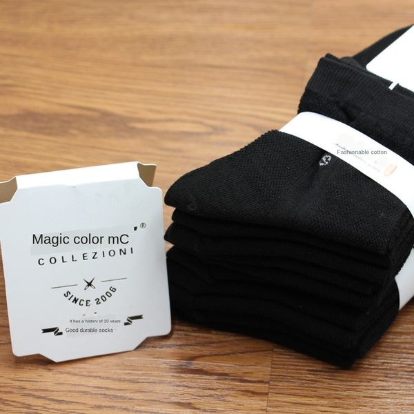 

men's cotton summer breathable black cotton socks and stockings white gray stockings solid color business socks