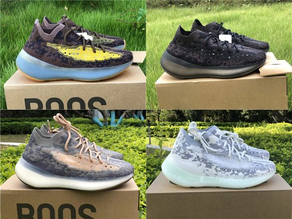 

est authentic 380 alien mist blue oat lmnte onyx running shoes men women 3m reflective kanye west wave runner sports with original box