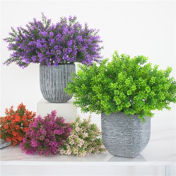 

artificial plants plastic fake grass faux shrubs simulation greenery plants indoor outside home garden verandah office décor