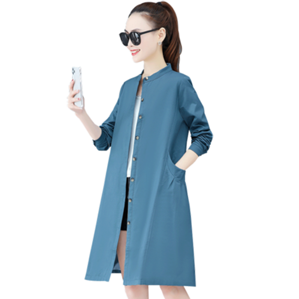 

spring and autumn women's stand collar windbreaker outerwerar 2020 new single-breasted thin coat trench feminine l21, Tan;black