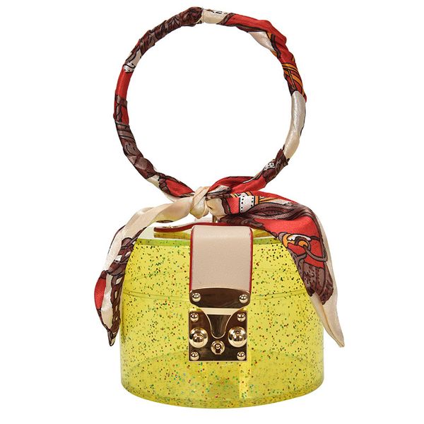 

womens designer bags brand bags shoulder tote clutch bag acrylic lacquer leather transparent bucket women's bag