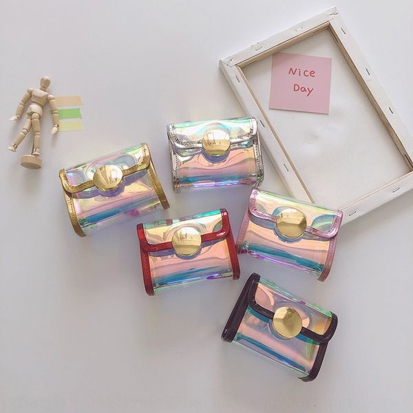 

new women's transparent shoulder korean fashion shoulder small square all-match messenger bag crystal jelly small square bag
