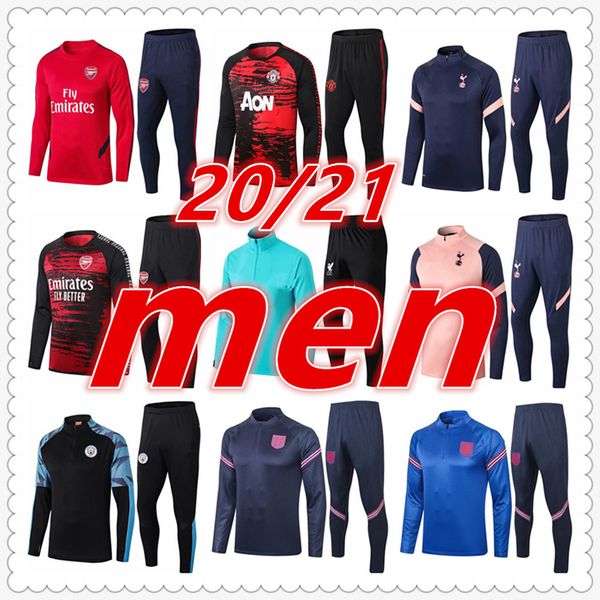 

мужской дизайнер костюмы мужские тренеры футбол спортивный костюм 2020 2021 футбол костюм игрок версия футбол спортивный костюм пиджак брюки, Black