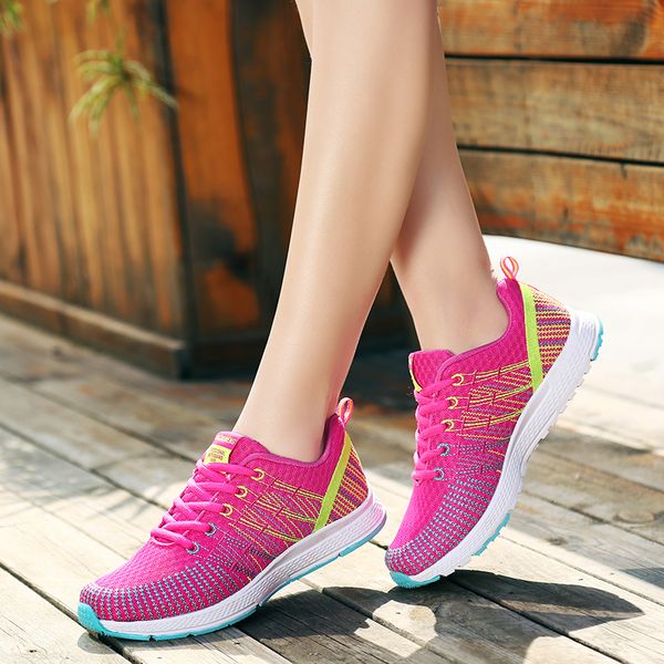

women's sport shoes female brand sneakers women running shoes breathable anti-slip light flats walking zapatos de mujer