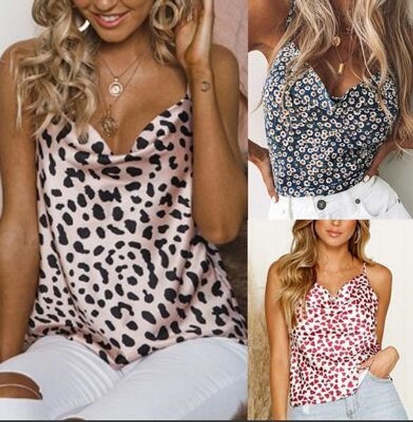 

2019 new satin 6 color camisole 2019 new satin 6 color camisole vest vest, Camo