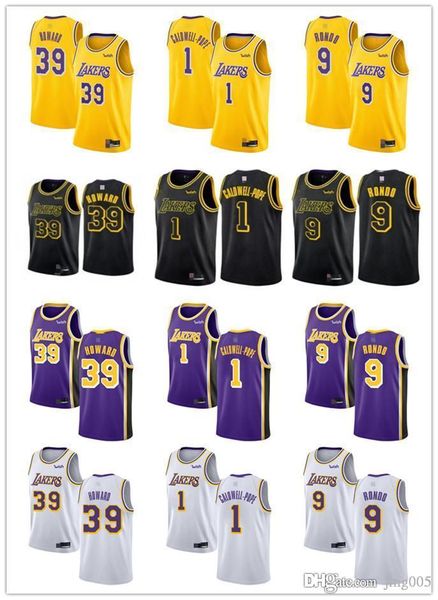 

mensÂ womensÂ youth los angeles lakers 39 dwight howard 1 kentavious caldwell-pope 9 rajon rondo custom basketballÂ jerseys, Black;red