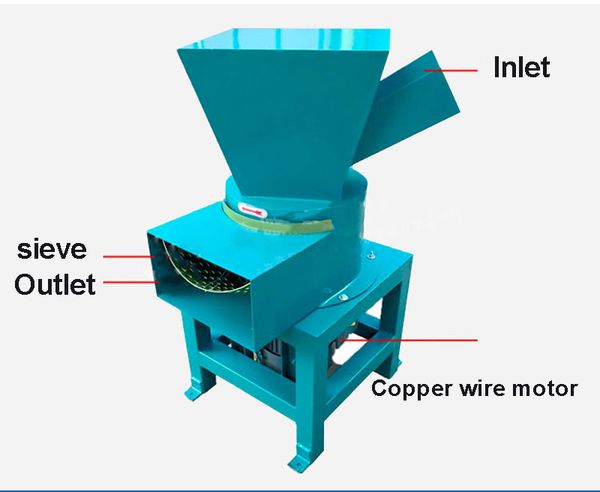 

new design stainless steel sponge shredder machine foam grind machine sponge shredder machine 5.5kw