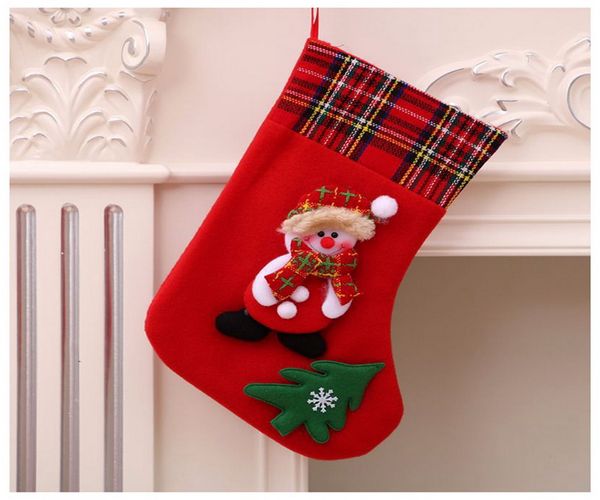 

christmas decorations/santa socks/plush christmas stocking pendant/christmas gift bag/christmastree ornaments