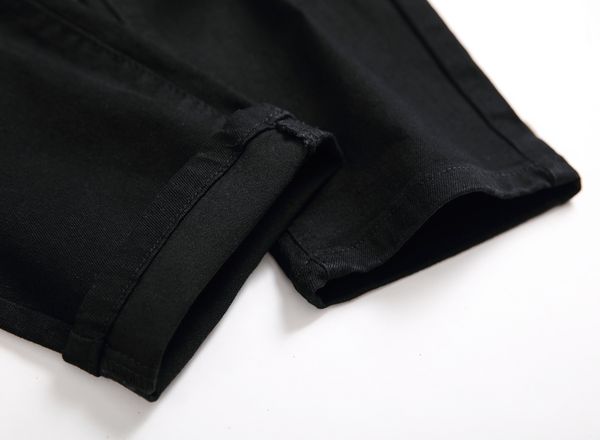 

spring fashion brand new pu leather black printed jeans men nightclub young men's micro-stretch straight jeans homme size 2020.36.36, Blue