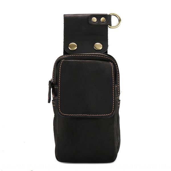 

bxmgy metters crazy mobile phone horse leather running vertical layer cowhide real leather mobile phone bag middle-aged waistband hangin
