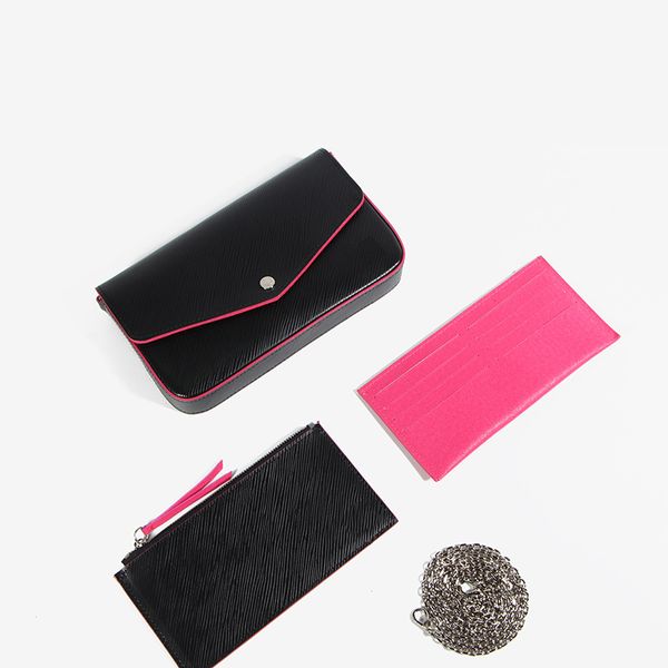 

designer three-piece shoulder bag retro style clutch bag fashion trend luxury female bag