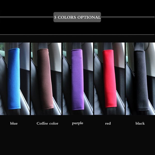 

onever 2pcs автомобили плечо чехлов сидений автомобилей ремни обложка лето дышащего теплая плюшевые плечи подушка защита ремень