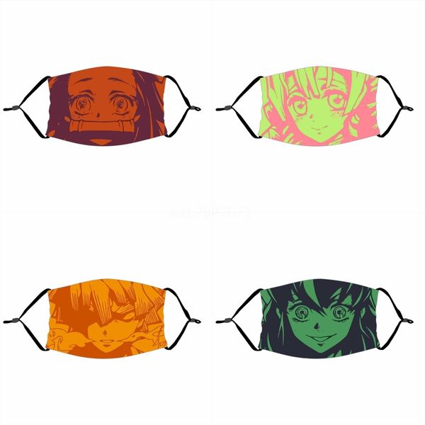 

2020 fa mask wasale printing dustproof masks outdoor cycling neck magic dener mask#413, Black