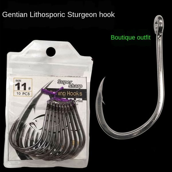 

mchmk packing sturgeon 8090-6x-hg luya iron plate big item sea fishing packing sturgeon fishhook stone spot hook with barbed dragonstone spo