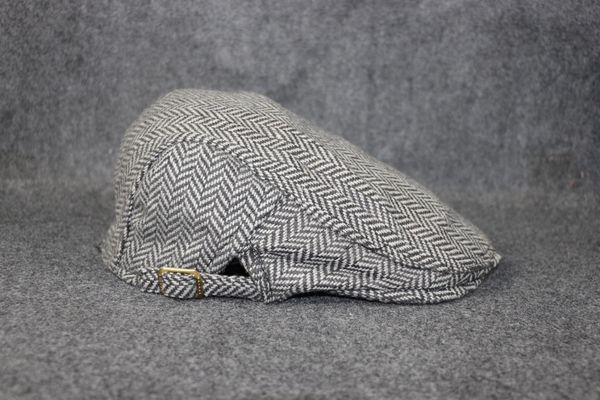 

preferential men's and women's british cap beret cotton linen beret autumn cotton and linen breathable adjustable casual hat, Blue;gray