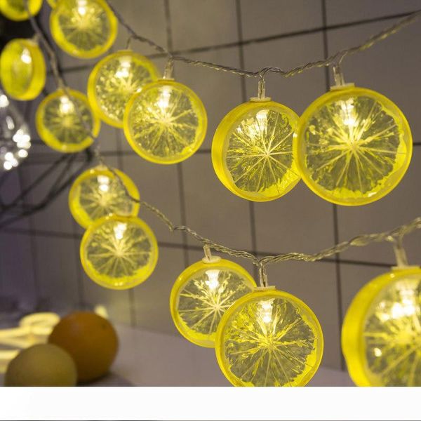 

brelong led chain lemon tricolor series light chain fruit fruit light cool indoor space window wedding background decoration
