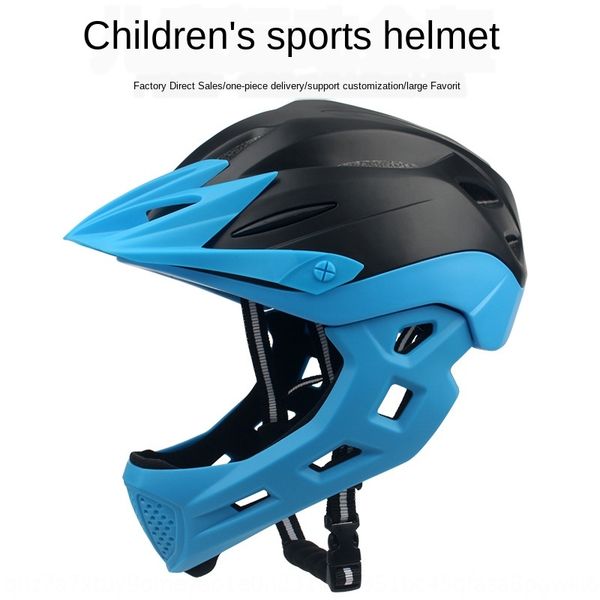 

y7h8d new bicycle children's bicycle riding sliding balance car speed skating mountain bike roller skating helmet full helmet detachabl
