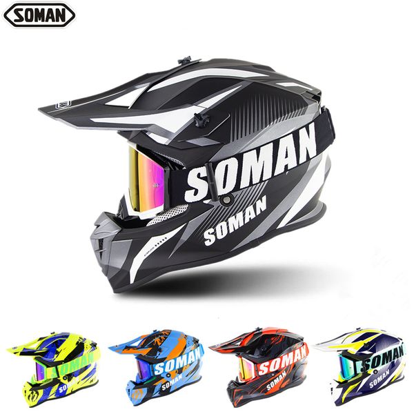 

ece мотокросс шлем с очками летний downhill corss шлем для мотокросс дышащий off road каско расинг helm black casque