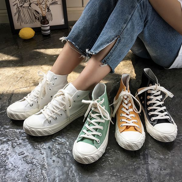 

autumn new high-canvas sports shoes for women wild breathable comfortable outdoor walking shoes women zy-33
