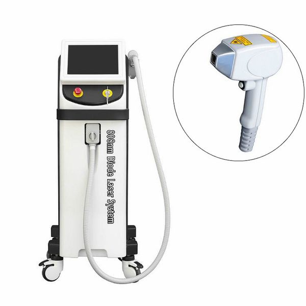 

808nm laser diode painless hair reduction machine beauty salon and skin clinic use everlasting epilation, Black