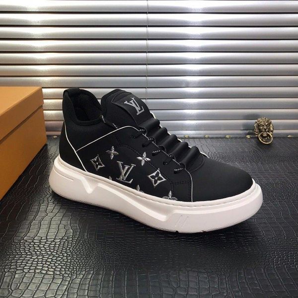 

new5 fashion men's shoes casual comfortable air cushion sports men's shoes high-end business work travel men's shoes zapatos, Black