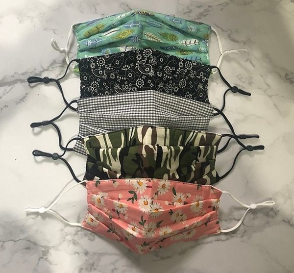 

designer face mask fashion printed cotton face masks ice silk thin sun protection section dust-proof smog mask 200803