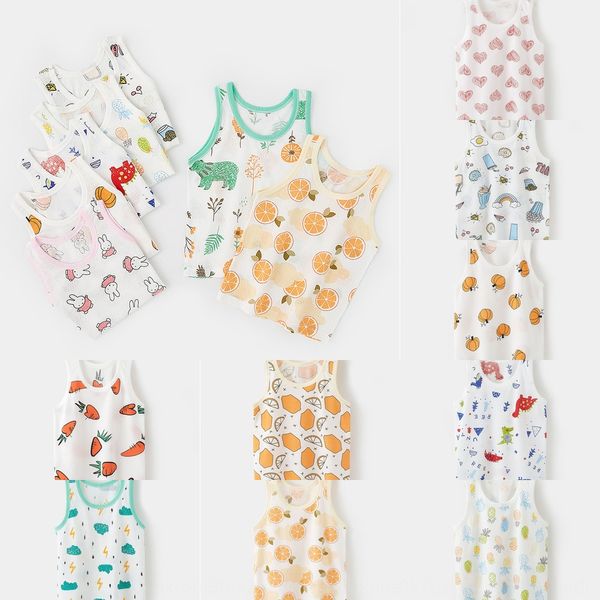 

thin summer baby boys and vest girls baby cartoon mesh vest summer clothing, Blue