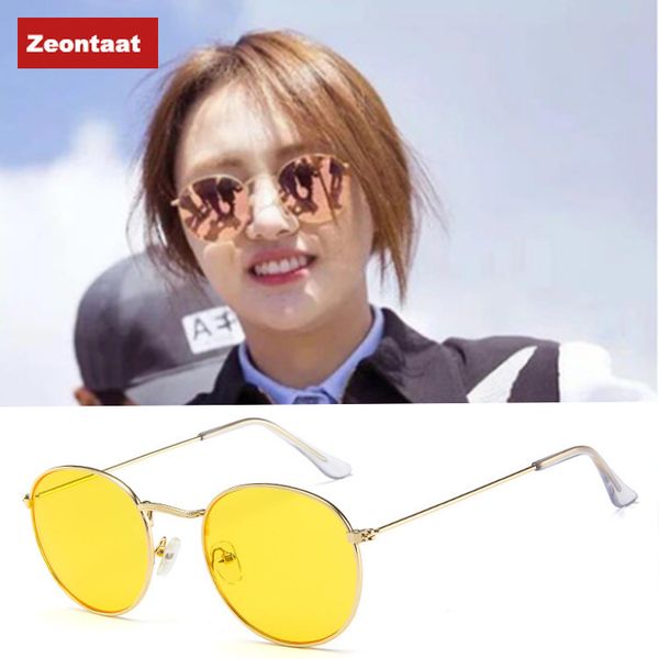 

2020 zeontaat new retro star sunglasses 3447 tide round wild sunglasses fashion, White;black