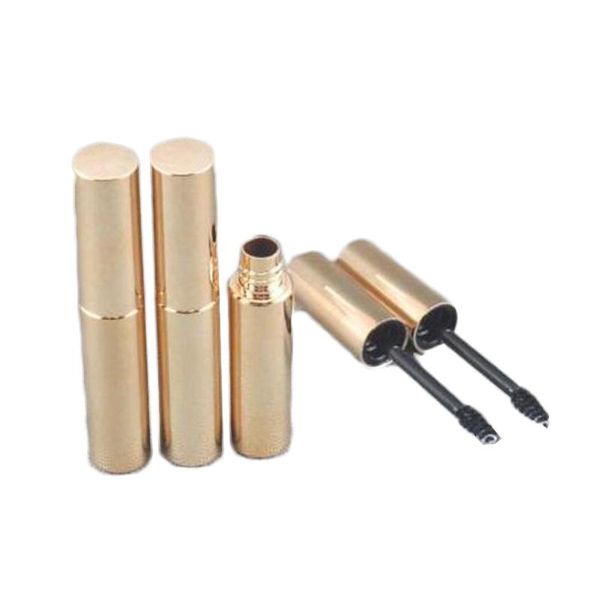 

2017 hight quality 8.0ml shiny gold mascara plastic bottle packaging empty mascara cream tube