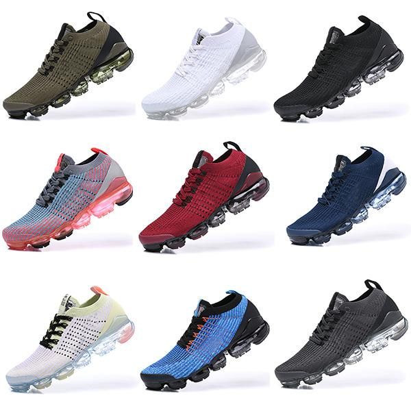 

2019 chaussures moc 2 laceless 2.0 running shoes triple black designer mens women sneakers fly white knit cushion trainers zapatos