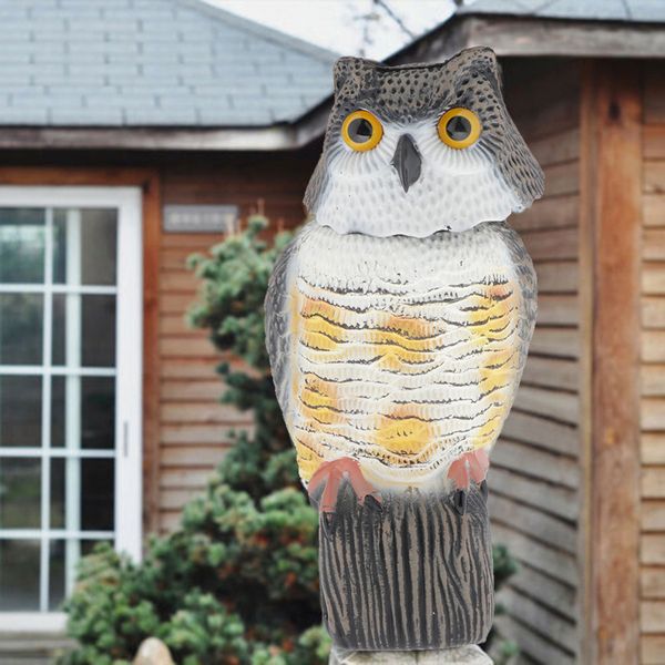 

plastic realistic owl decoy weed pigeon scarer lawn ornament