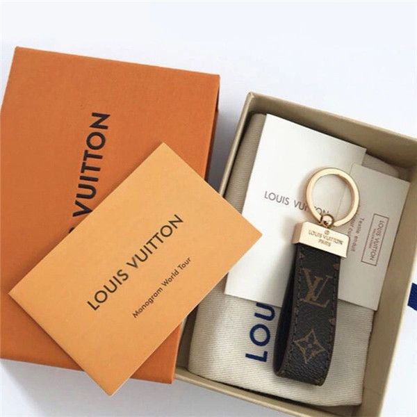 

car designer key chain precocious lovers high-end lovers keys luxury pendant creative web celebrity leather buckle 6632, Silver