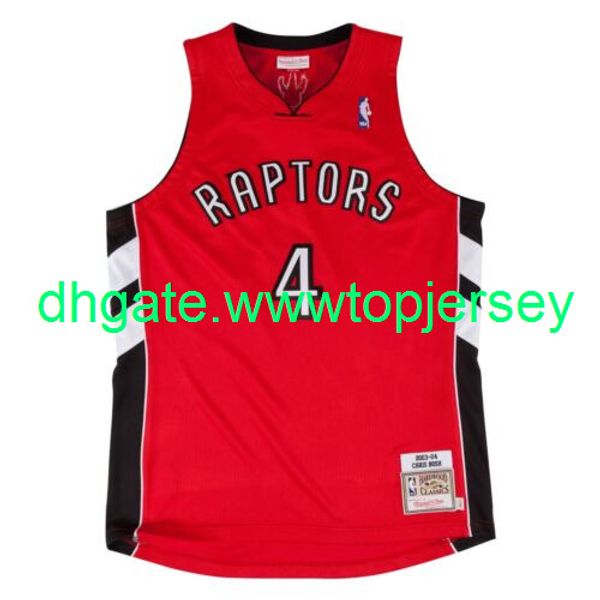 

chris bosh #4 mitchell & ness red 2003-04 jersey throwbacks vest stitched basketball jerseys, Gray