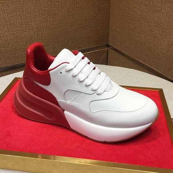 

мода классический крупногабаритные runner мужская обувь осень и зима vintage footwears облегченного вскользь низкий top мужская обувь манера, Black