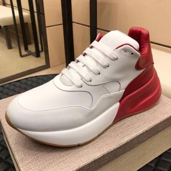 

oversized runner men 's shoes new arrival chaussures pour hommes luxury style comfortable breathable sports lace -up casual men shoes, Black