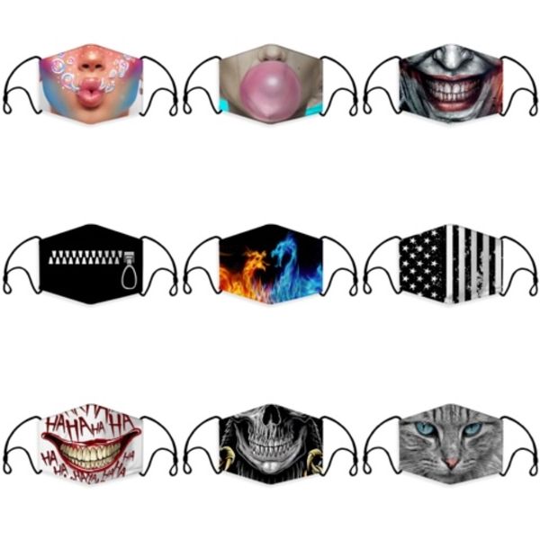 

fast shipping washable masks anti-dust reusable cotton mask pm2.5 masks with 2 carbon filter protective face mouth masksppe masqu#788